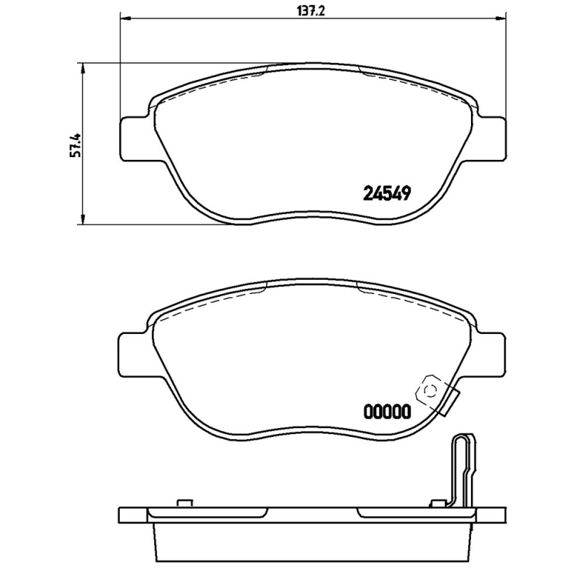 Pastiglie freno asse anteriore - BREMBO