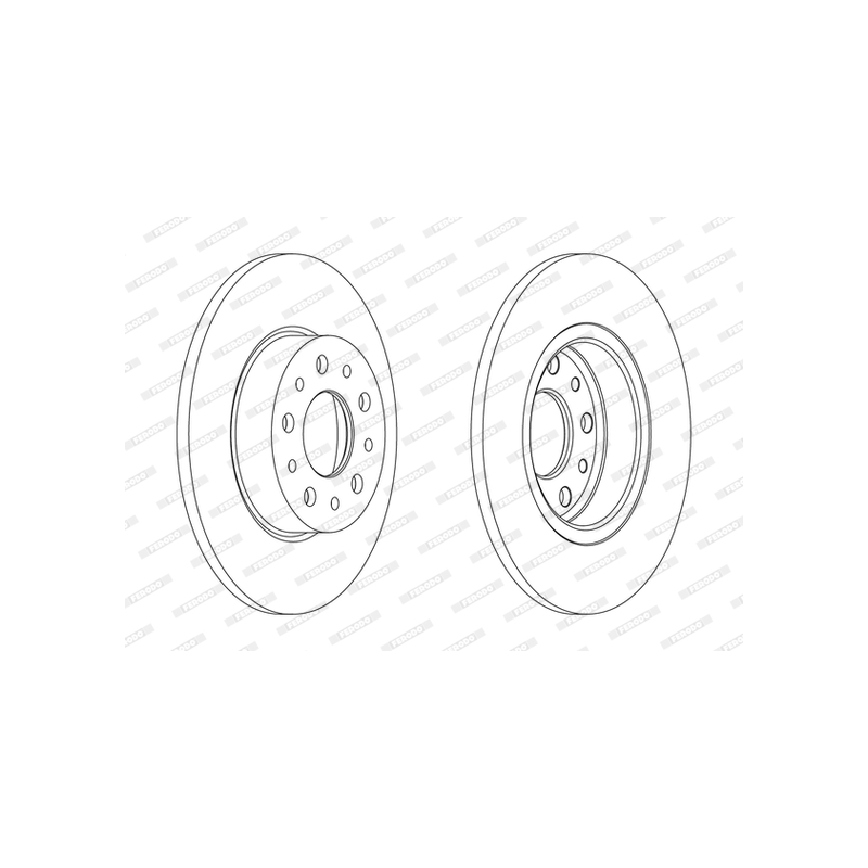 Disco freno asse posteriore - FERODO