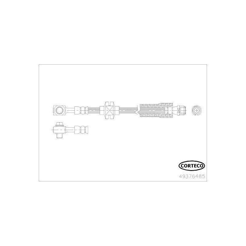 Flessibile freno asse anteriore - CORTECO