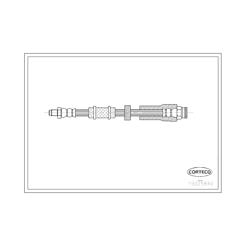 Flessibile freno asse anteriore - CORTECO