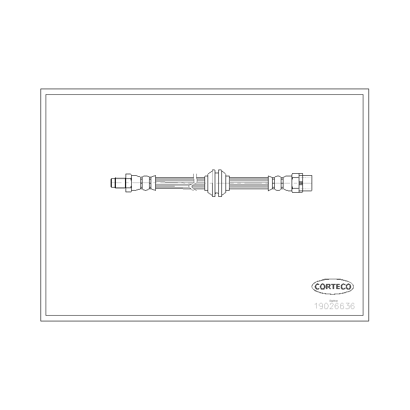 Flessibile freno asse anteriore - CORTECO