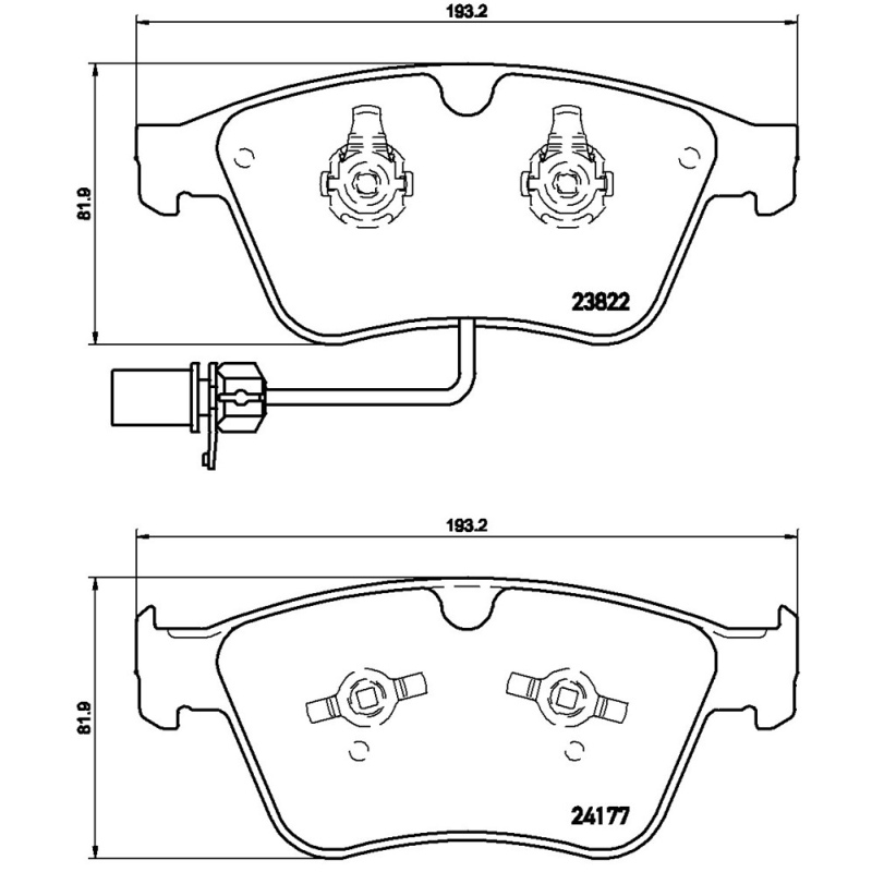 Pastiglie freno asse anteriore - BREMBO