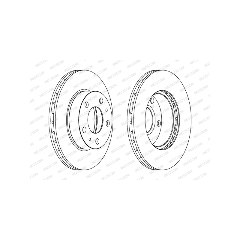 Disco freno asse anteriore - FERODO