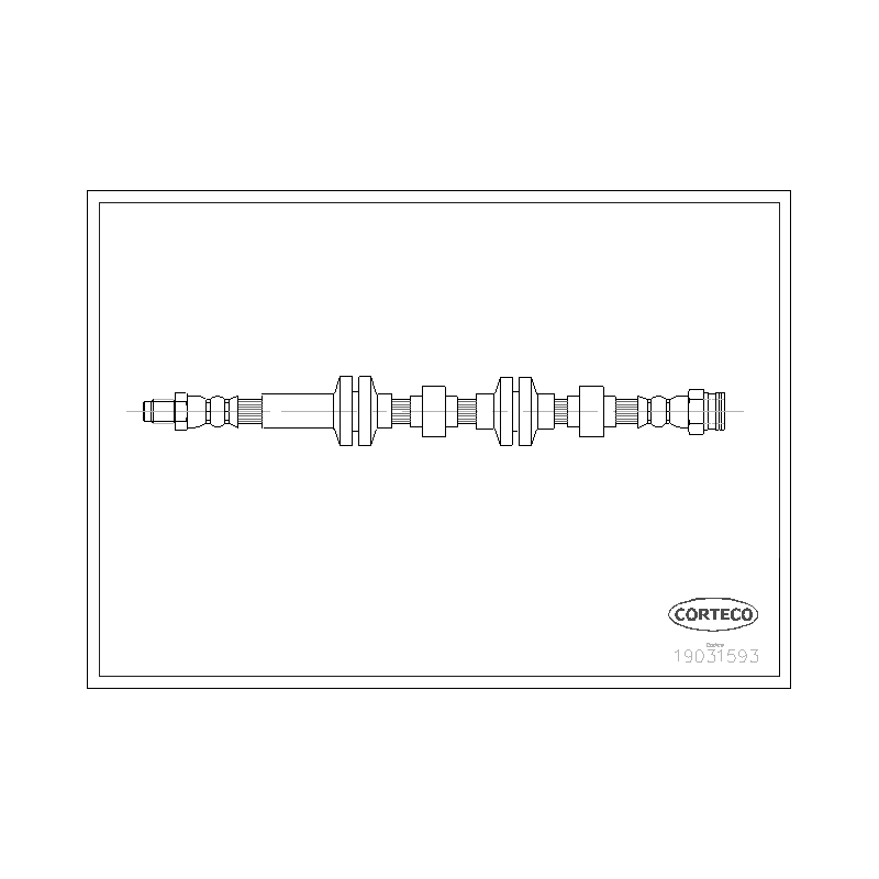 Flessibile freno asse anteriore - CORTECO