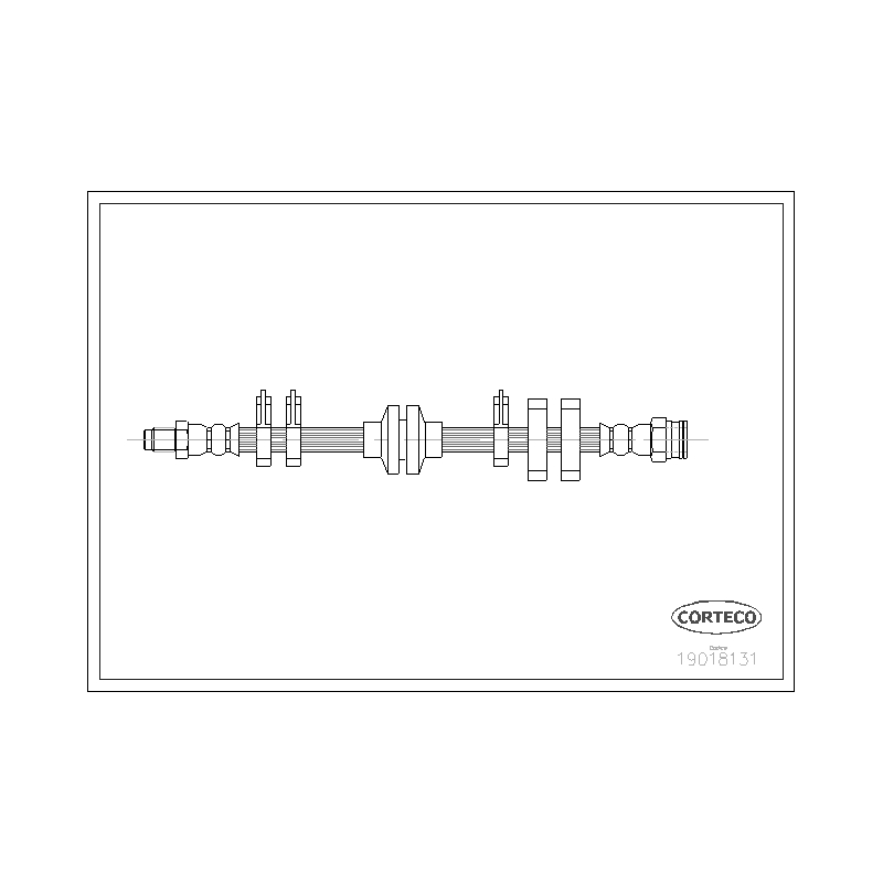 Flessibile freno asse anteriore - CORTECO