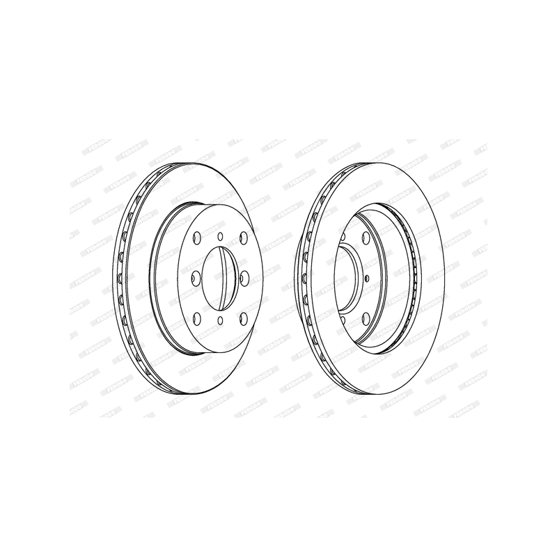 Disco freno asse anteriore - FERODO