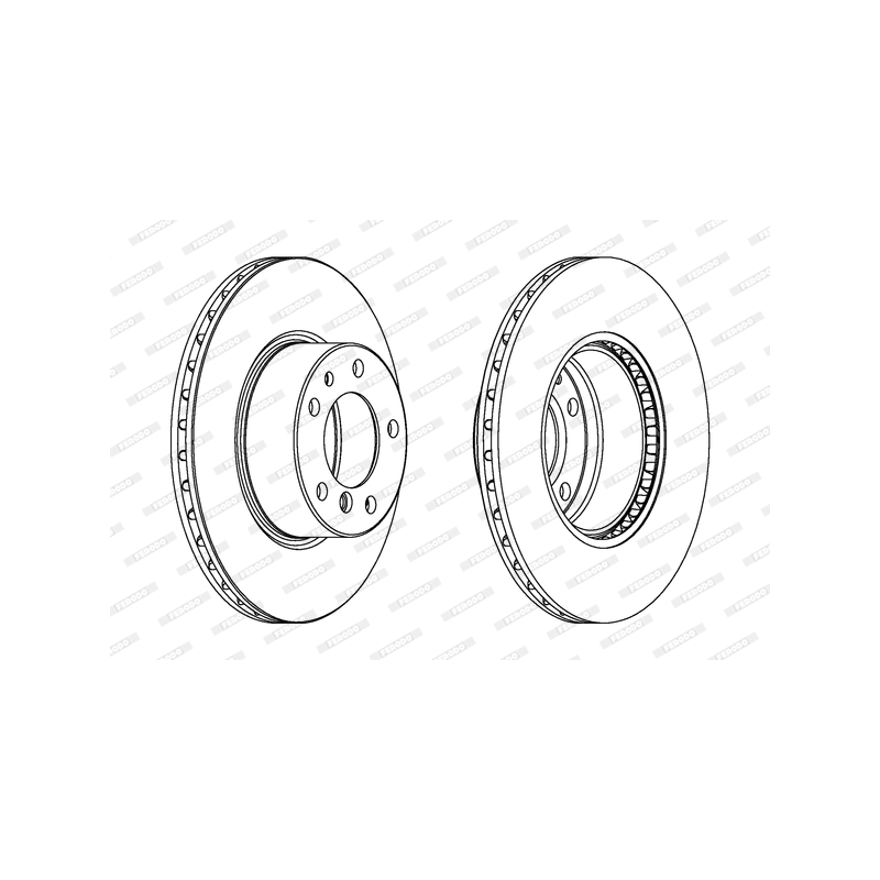 Disco freno asse anteriore - FERODO