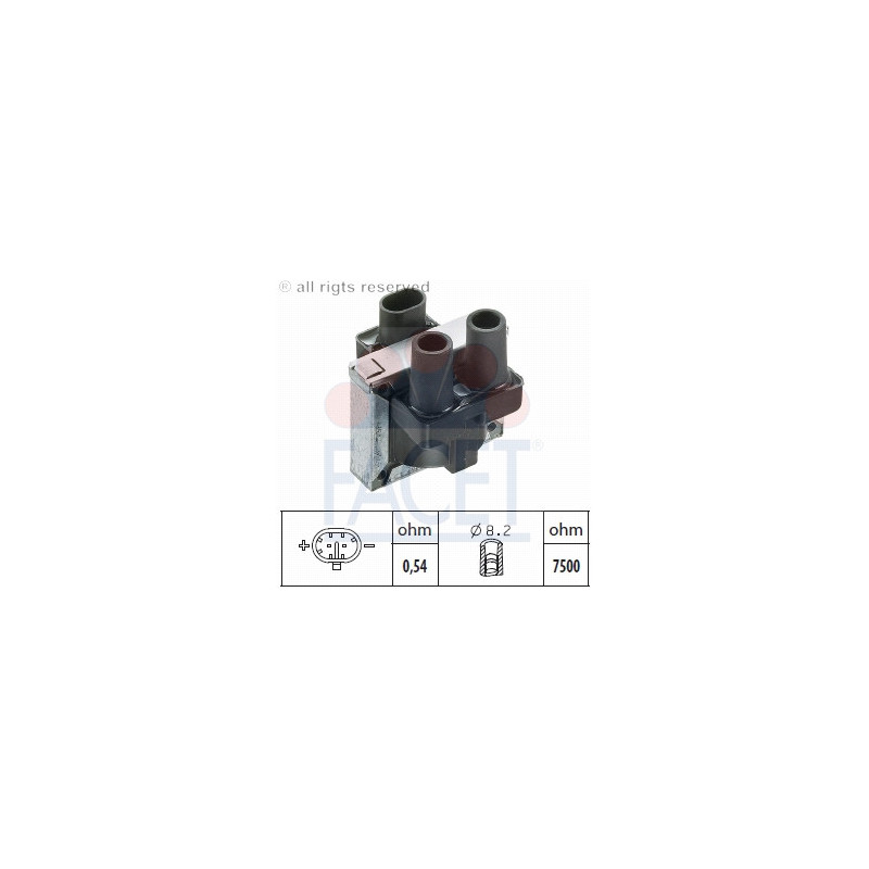 Bobina accensione - FACET