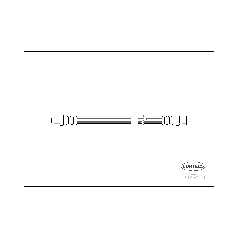 Flessibile freno asse anteriore - CORTECO