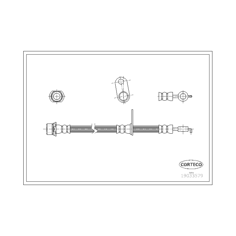 Flessibile freno asse anteriore - CORTECO