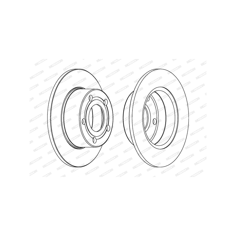 Disco freno asse posteriore - FERODO