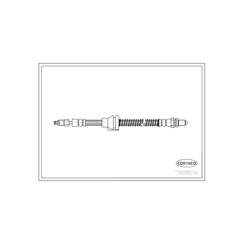 Flessibile freno asse anteriore - CORTECO