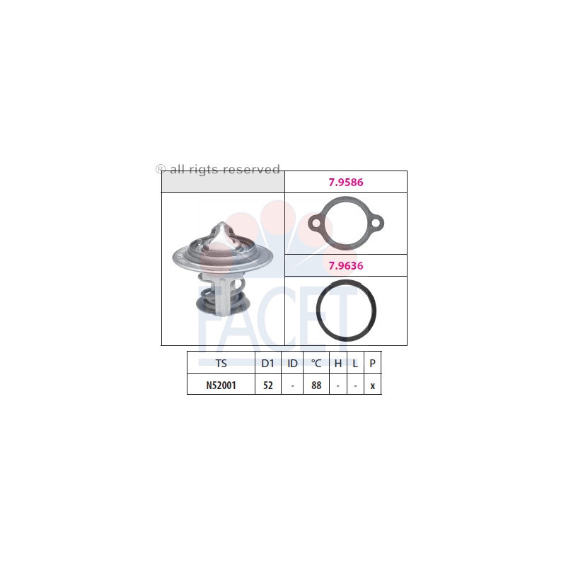Termostato raffreddamento - FACET