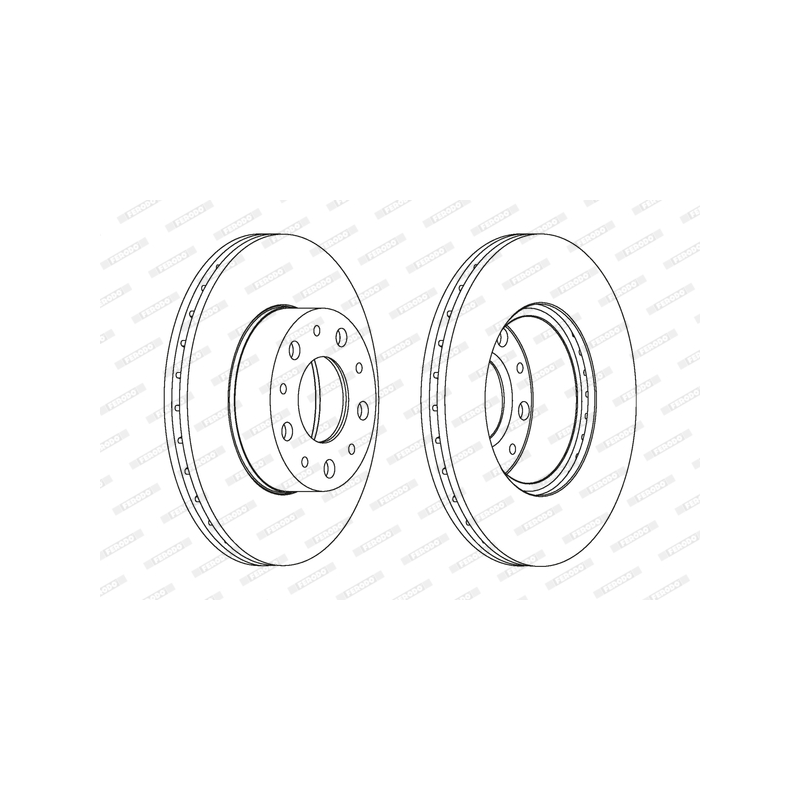 Disco freno asse anteriore - FERODO