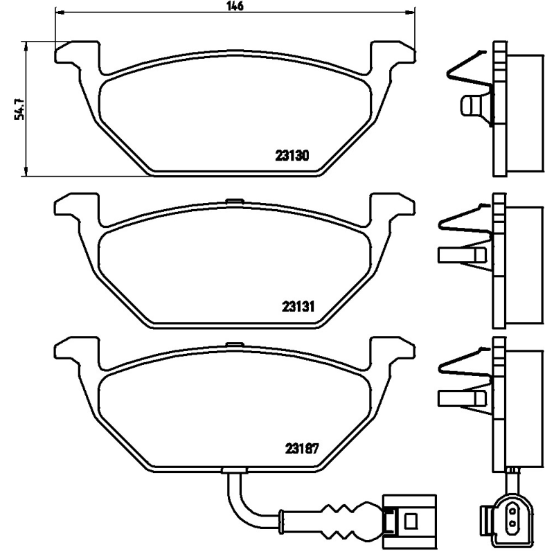 Pastiglie freno asse anteriore - BREMBO