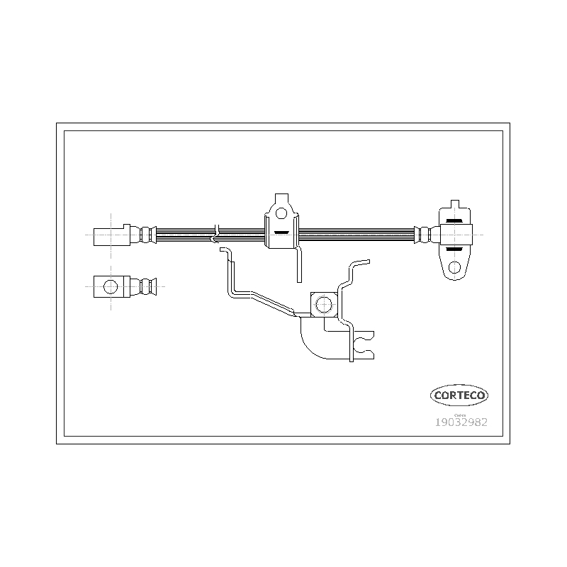 Flessibile freno asse anteriore - CORTECO