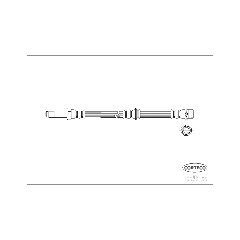 Flessibile freno asse posteriore - CORTECO