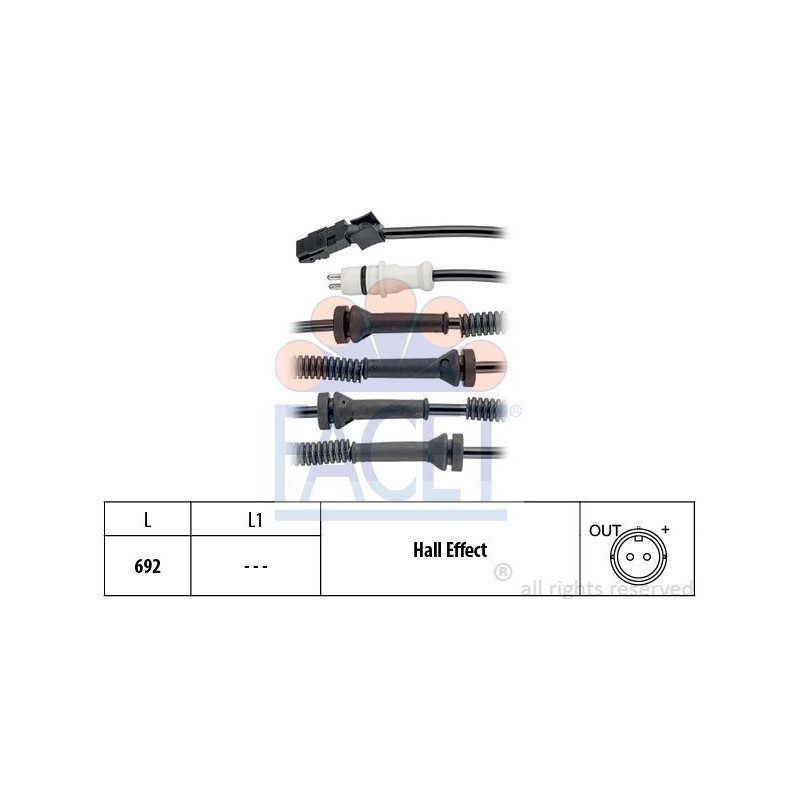 Sensore ABS - FACET