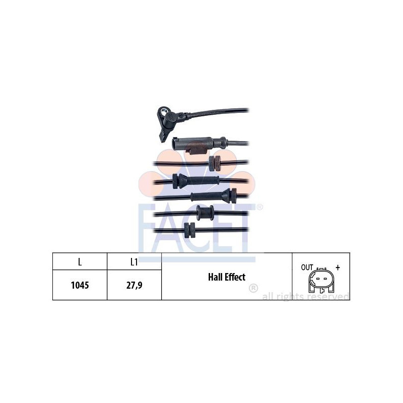 Sensore ABS - FACET