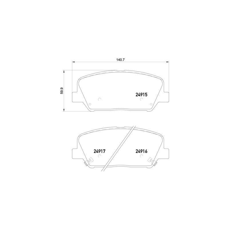 Pastiglie freno asse anteriore - BREMBO