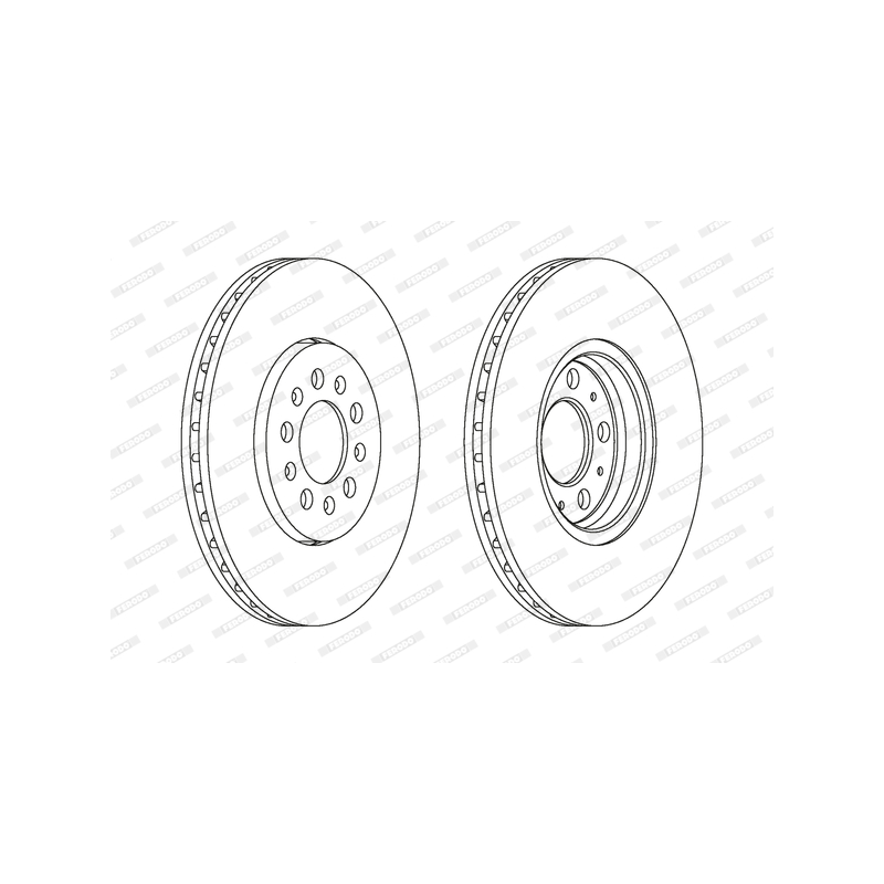 Disco freno asse anteriore - FERODO