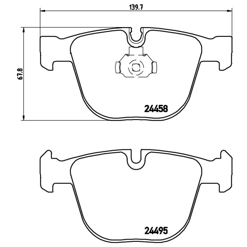 Pastiglie freno asse posteriore - BREMBO