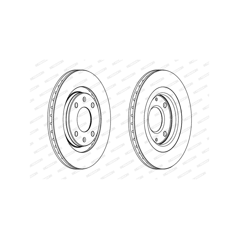 Disco freno asse anteriore - FERODO
