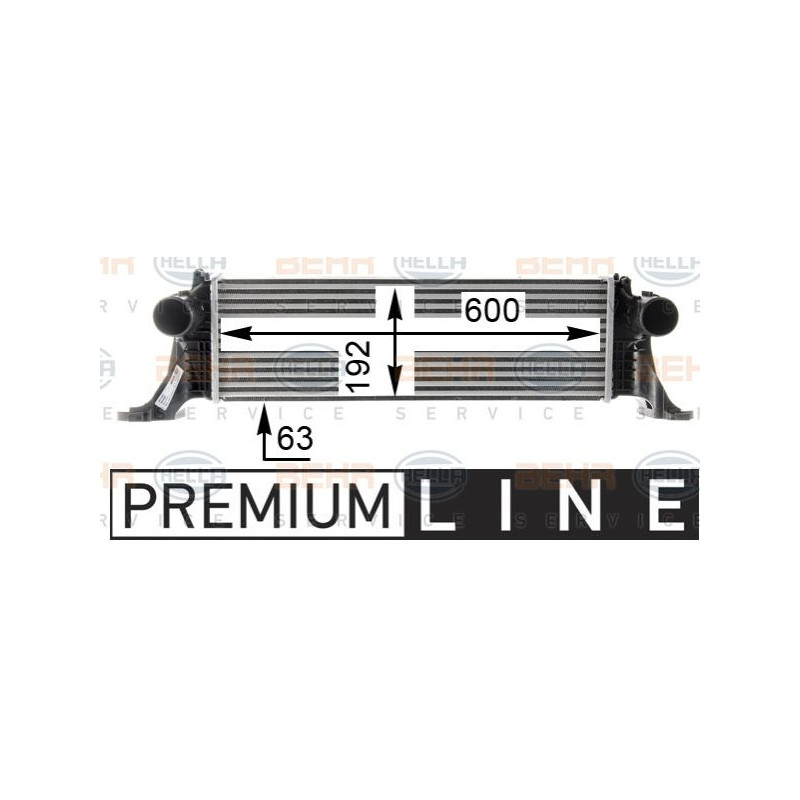 Disco freno asse anteriore - HELLA BRAKE