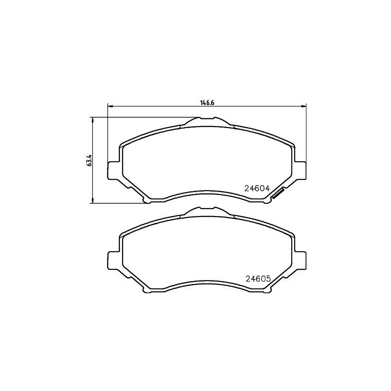 Pastiglie freno asse anteriore - HELLA BRAKE