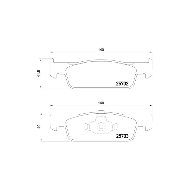 Pastiglie freno asse anteriore - BREMBO