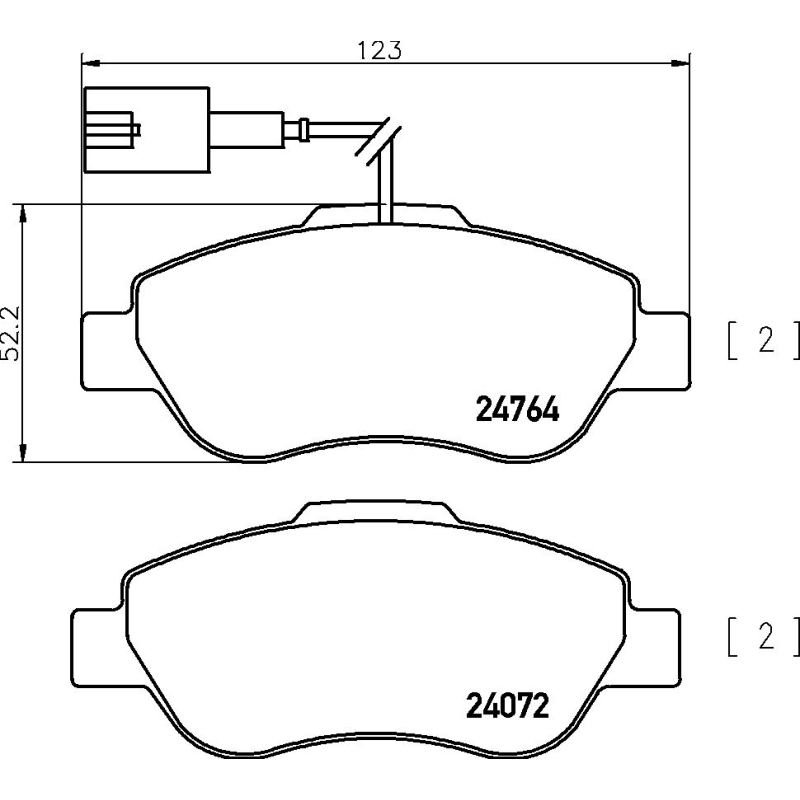 Pastiglie freno asse anteriore - BREMBO
