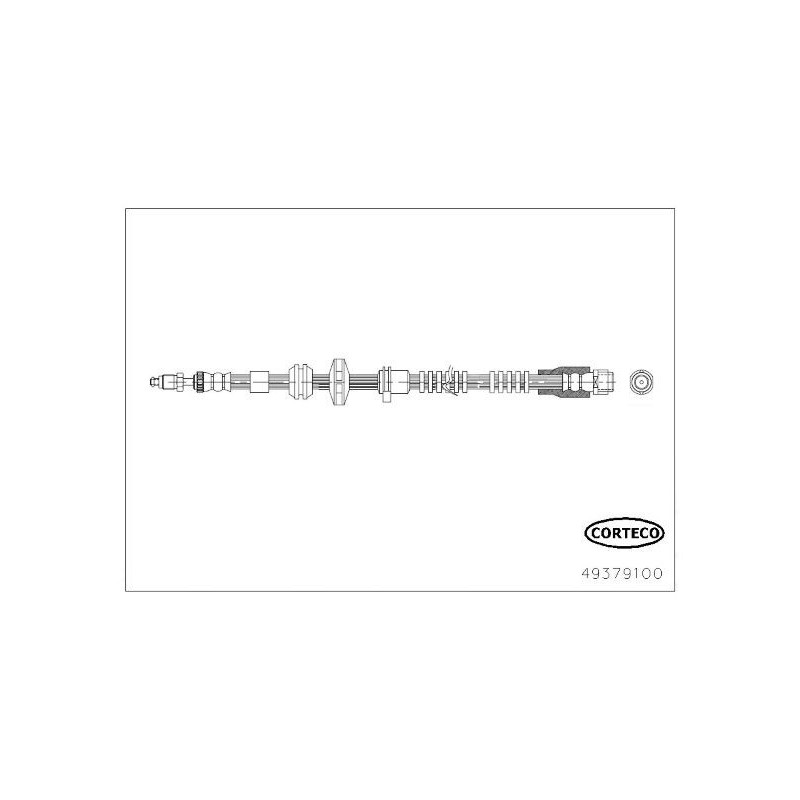 Flessibile freno asse anteriore - CORTECO