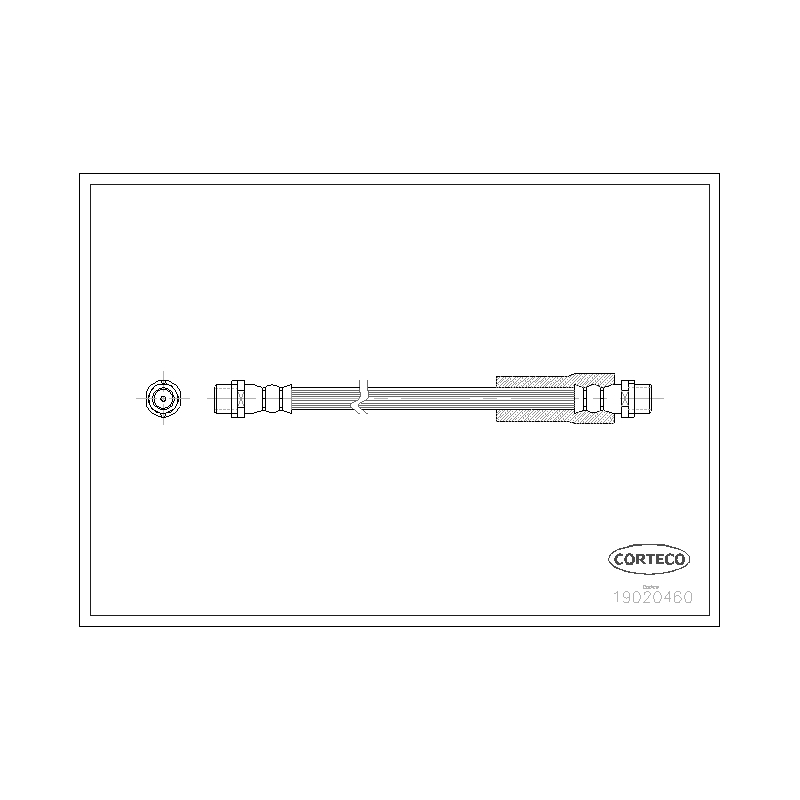 Flessibile freno asse anteriore - CORTECO