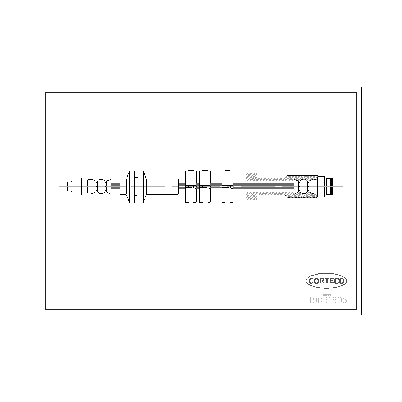 Flessibile freno asse anteriore - CORTECO