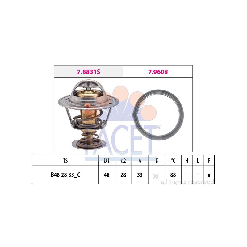 Termostato raffreddamento - FACET