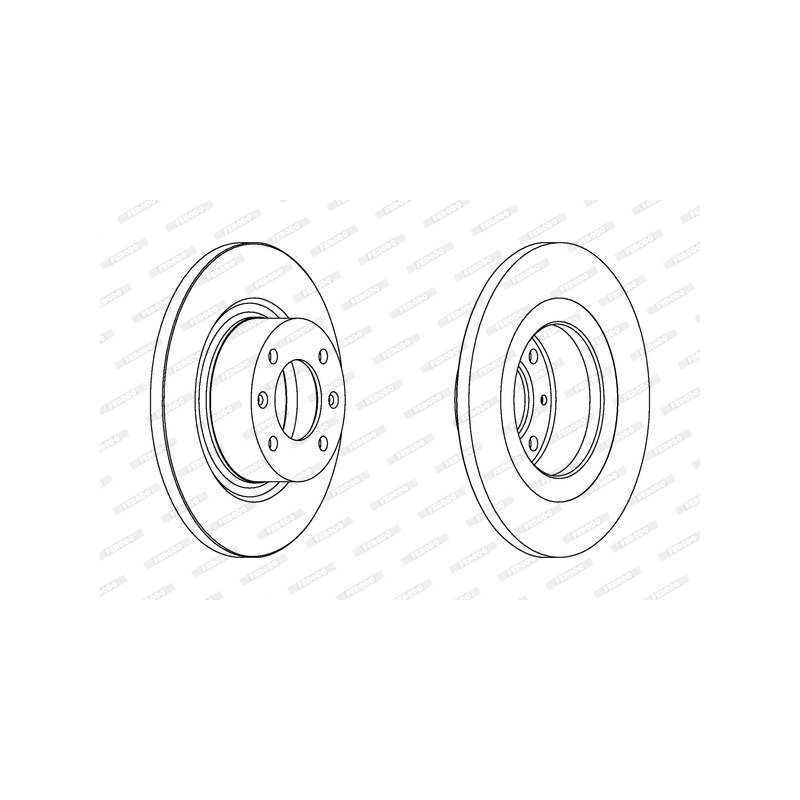 Disco freno asse posteriore - FERODO
