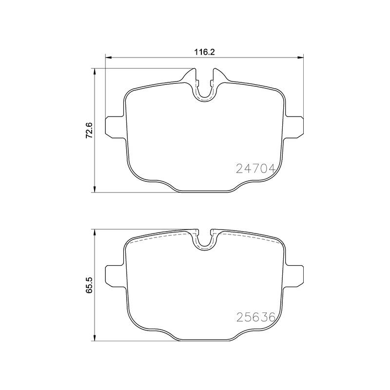 Pastiglie freno asse posteriore - BREMBO