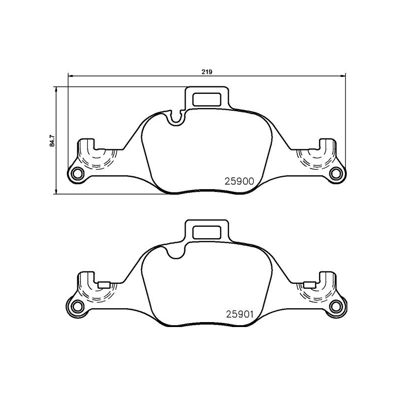 Pastiglie freno asse anteriore - BREMBO