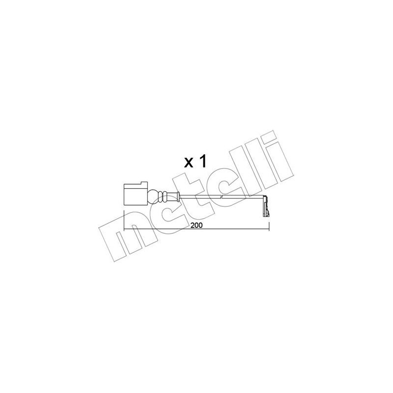 Indicatore usura freno asse posteriore - METELLI
