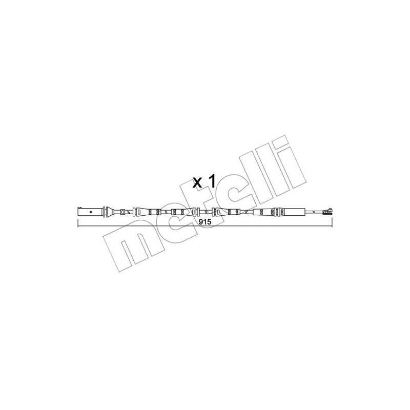 Indicatore usura freno asse posteriore - METELLI