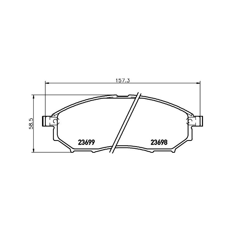 Pastiglie freno asse anteriore - HELLA BRAKE