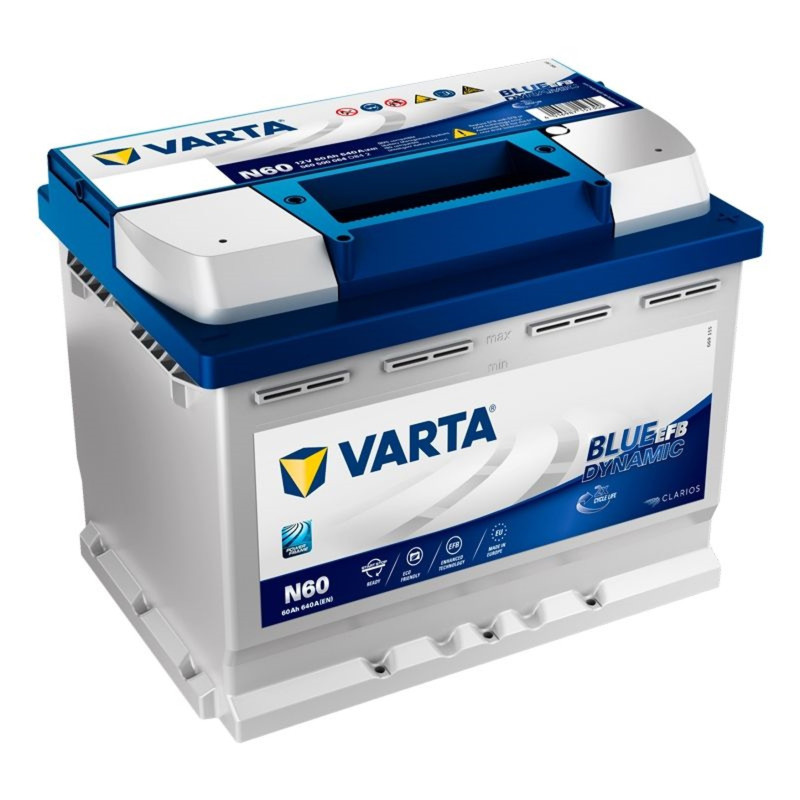 VARTA BLUE Dynamic EFB 60AH 640A242x175x190 (N60) (63PZ)