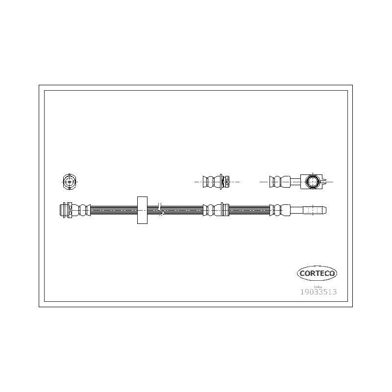 Flessibile freno asse anteriore - CORTECO