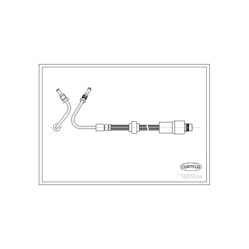 Flessibile freno asse posteriore - CORTECO