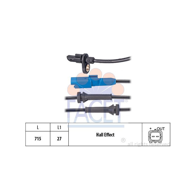 Sensore ABS - FACET