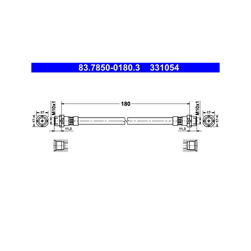 Flessibile freno asse posteriore - ATE