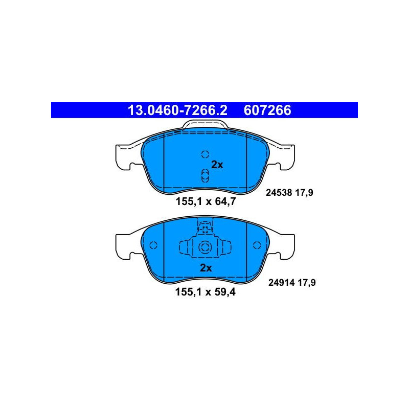 Pastiglie freno asse anteriore - ATE