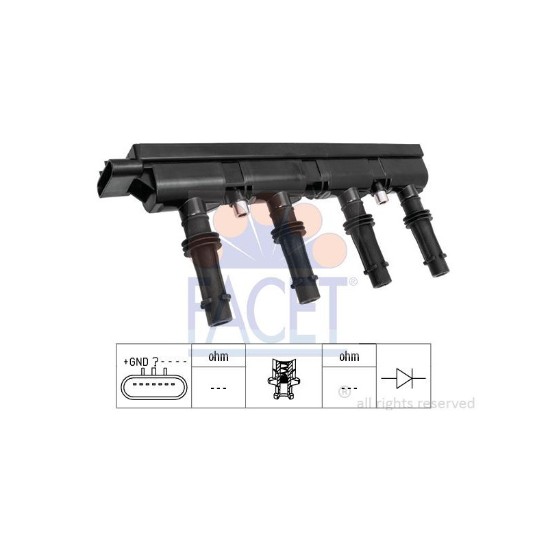 Bobina accensione - FACET