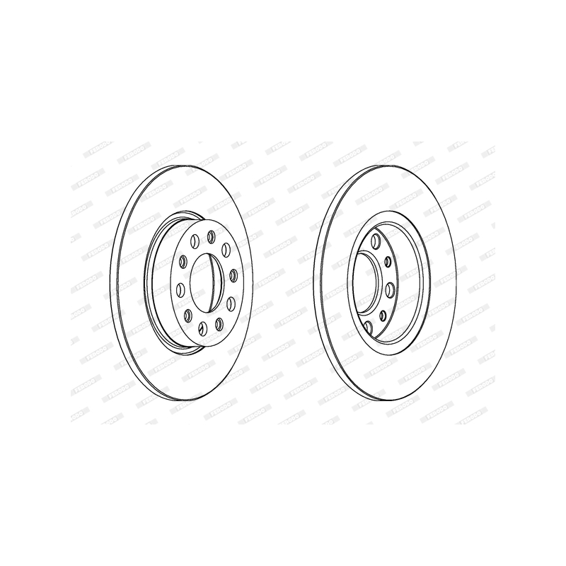 Disco freno asse posteriore - FERODO