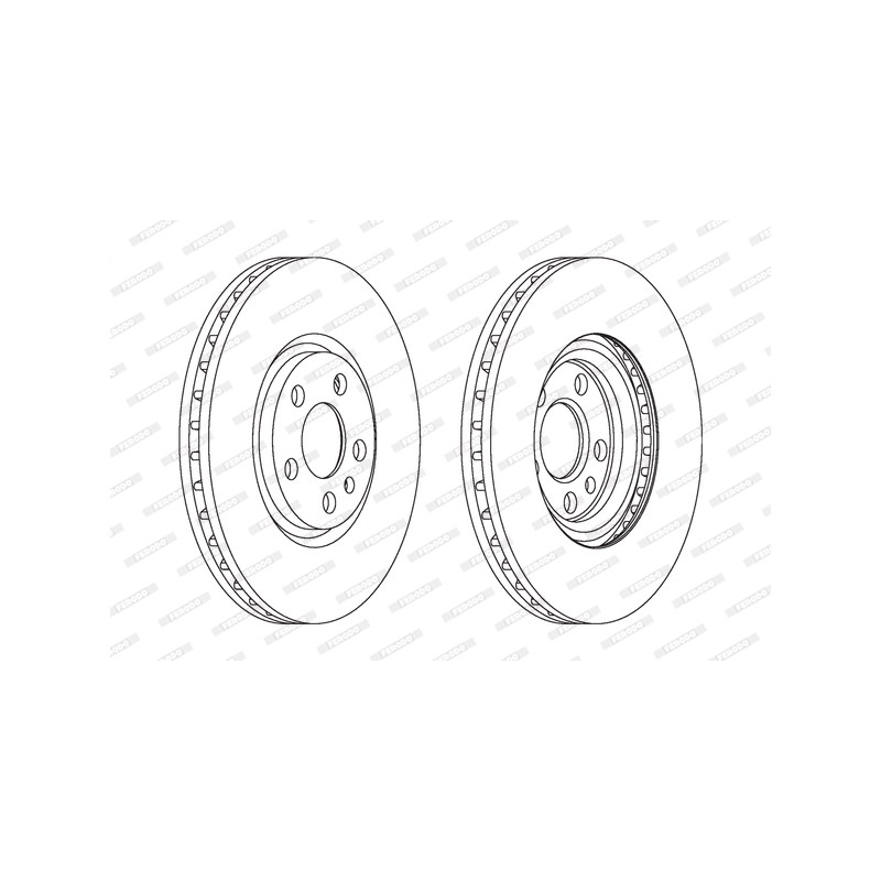 Disco freno asse anteriore - FERODO